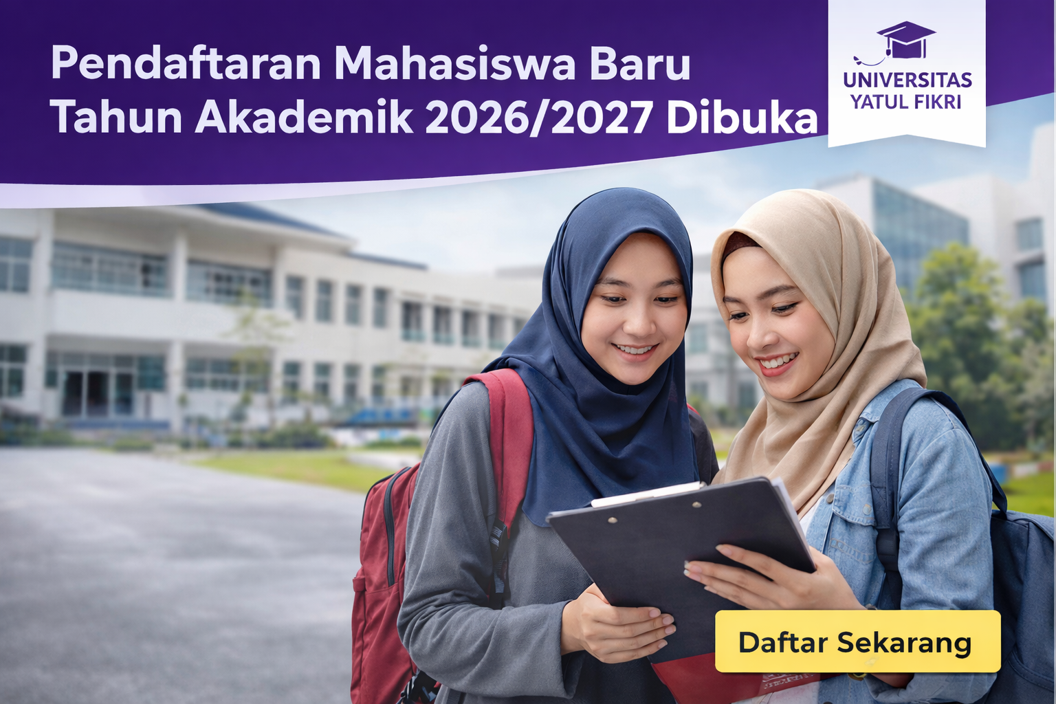 Pendaftaran Mahasiswa Baru Tahun Akademik 2026/2027 Dibuka